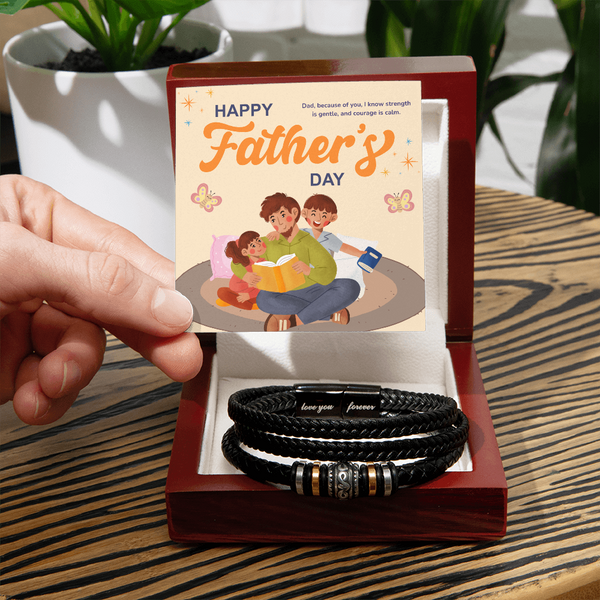 Love You Forever Bracelet – For the Dad Who Gave All - - Bracelets