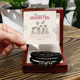 Graduation Leather Bracelet Gift for Your Son - - Bracelets