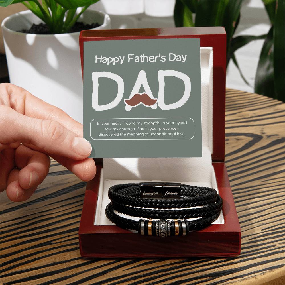 Unconditional Love – Men’s Bracelet Gift for Dad - - Bracelets
