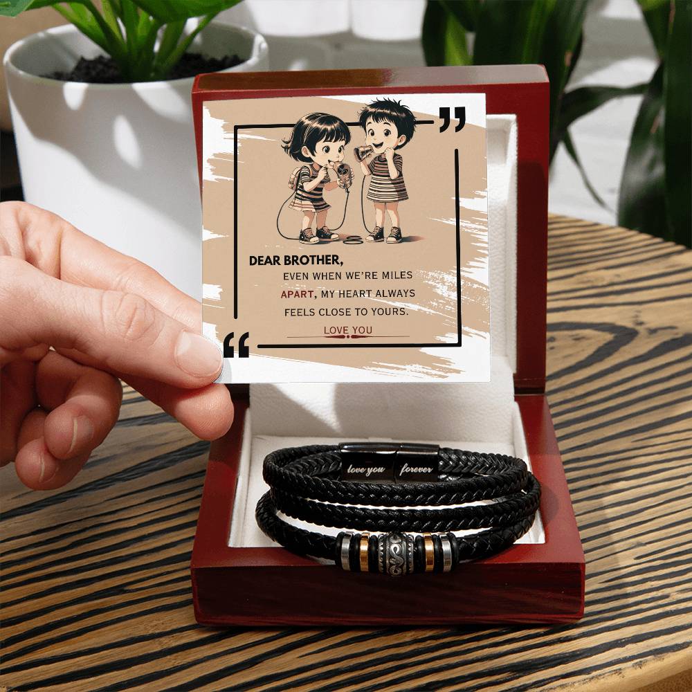 Dear Brother - A Memory Etched in Art - - Bracelets