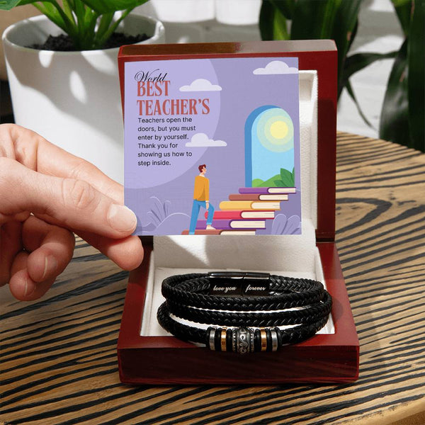 Engraved Bracelet – Honor Your Mentor Teacher - - Bracelets