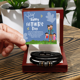 Dad’s Treasure – Men’s Gift Bracelet with Message - - Bracelets