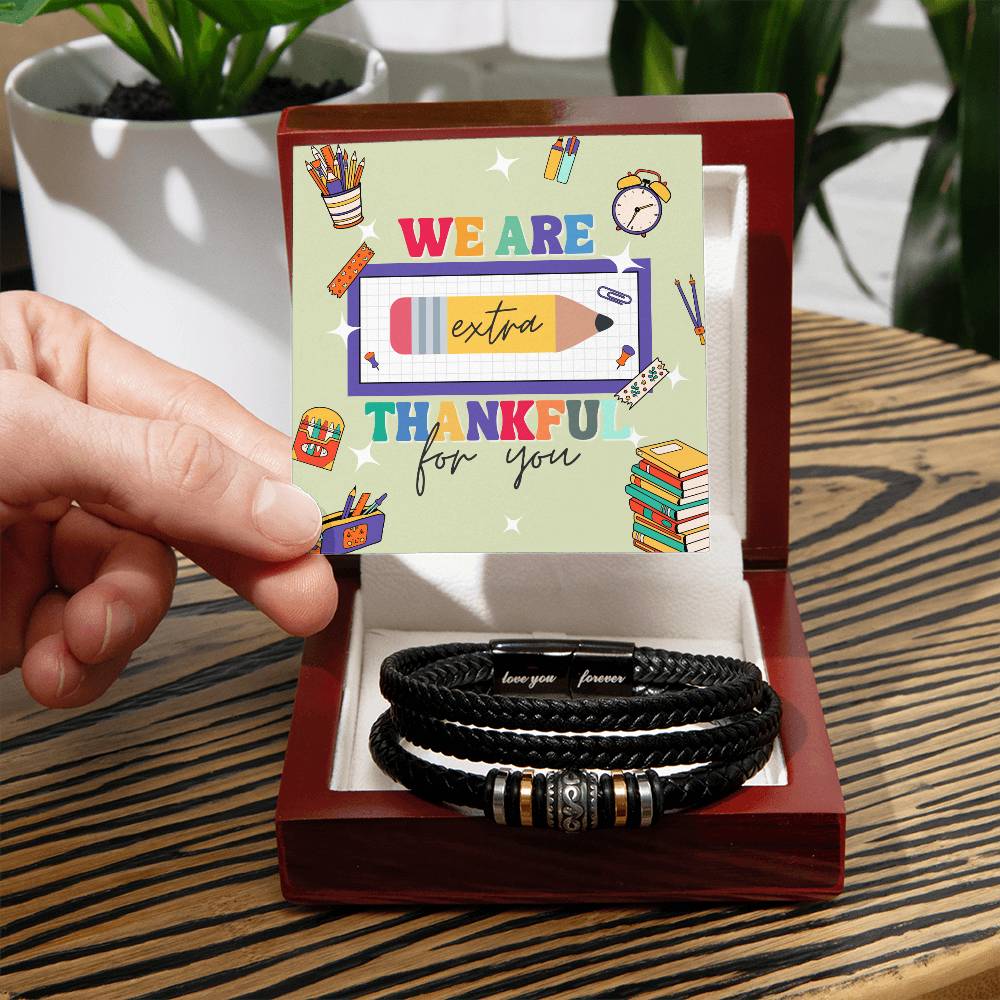 Extra Thankful Bracelet Gift for Teachers - - Bracelets