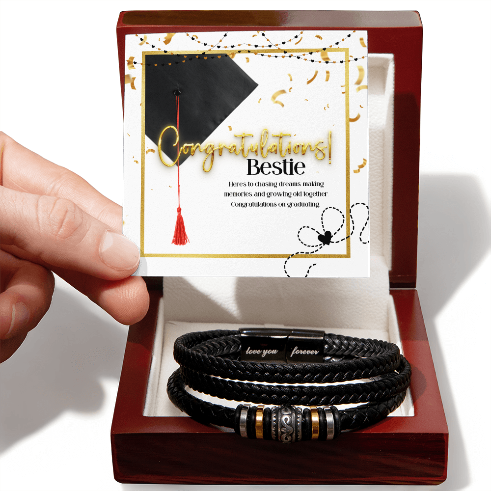 Golden Dreams - Graduation Cap Keepsake - Luxury Box w LED - Bracelets