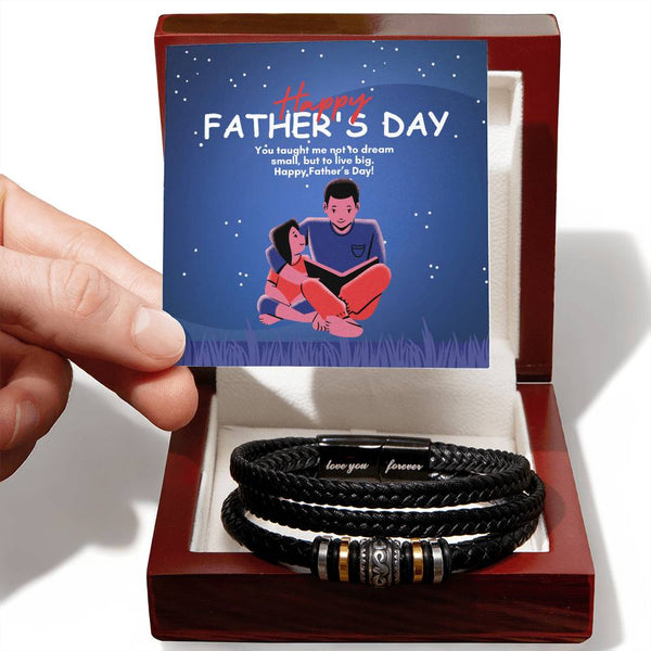 Father’s Day Keepsake – Love You Forever Bracelet - Luxury Box w LED - Bracelets