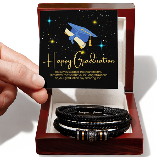 Son's Dreams - Graduation Starry Night Art - Luxury Box w LED - Bracelets
