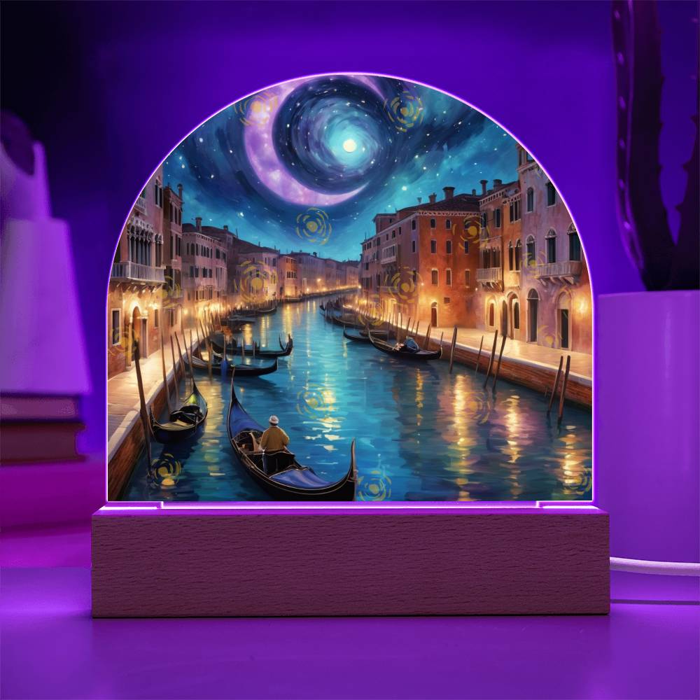 Venetian Night Sky Acrylic Plaque - - Acrylic Prints