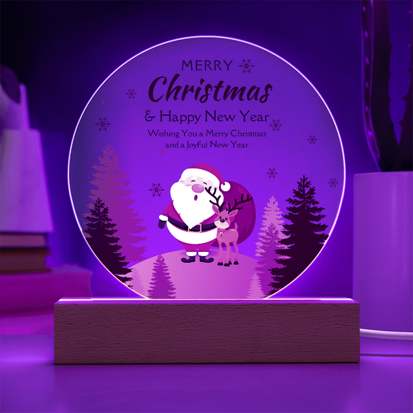 Merry Christmas LED Plaque – Heartwarming Holiday Gift - - Acrylic Prints
