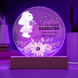 I Love You to the Moon – Daughter Acrylic Plaque Keepsake - - Acrylic Prints