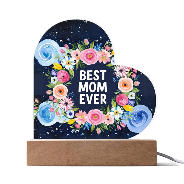 Eternal Blossom - Mother’s Love LED Plaque - Corded LED Base - Acrylic Prints
