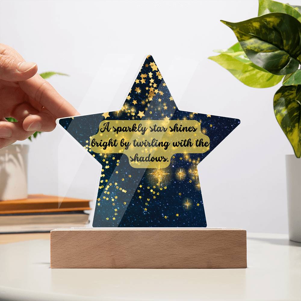 Twinkling Starry Night Plaque - - Acrylic Prints