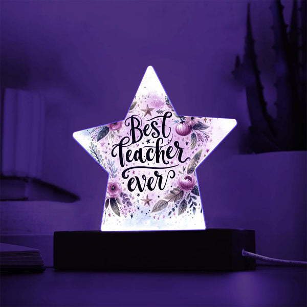 Educator's Star - A Celebration Plaque - - Acrylic Prints