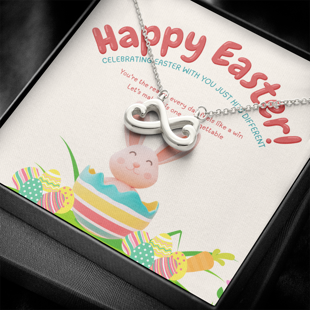 Easter Love – Infinity Heart Necklace - - Necklaces