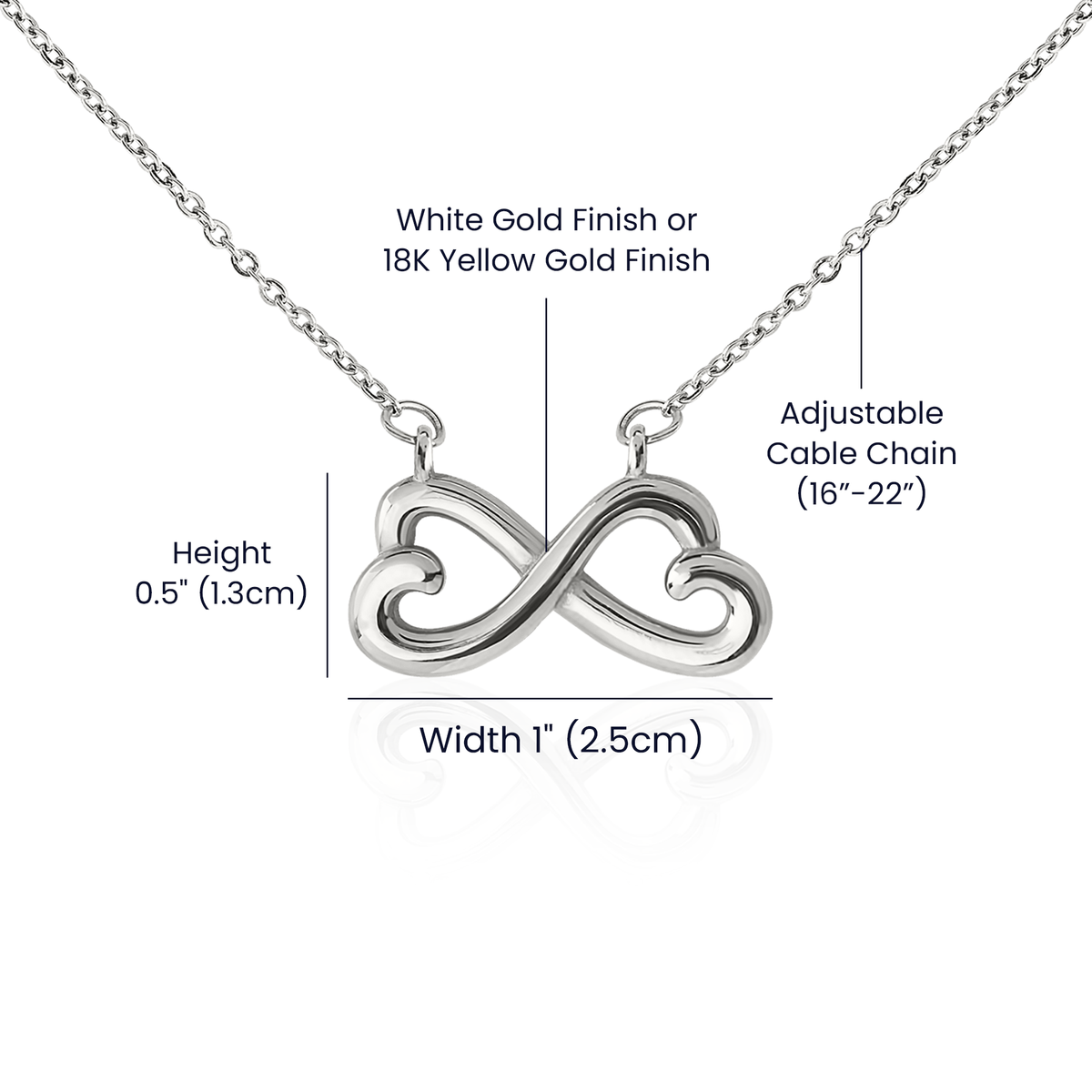 Infinity Heart Necklace – Easter Love for Your Forever Person - - Necklaces