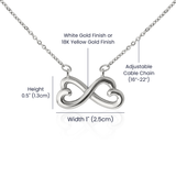 Infinity Heart Necklace – Easter Love for Your Forever Person - - Necklaces