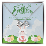 Complete Life Easter - Infinity Heart Necklace - 14k White Gold Finish Standard Box - Necklaces