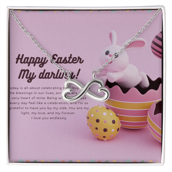 Cherished Moments – Easter Necklace for Her - 14k White Gold Finish Standard Box - Necklaces