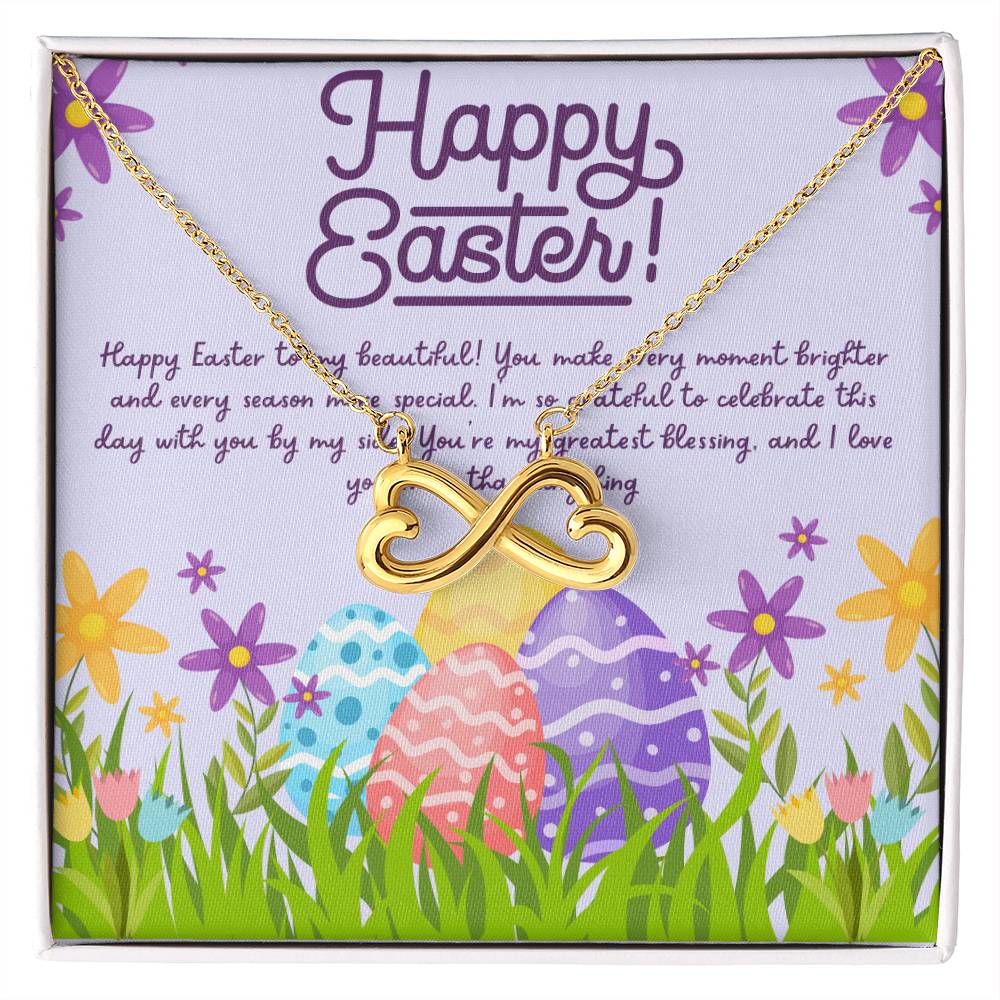 Easter Keepsake – Necklace & Art Print - 18k Yellow Gold Finish Standard Box - Necklaces