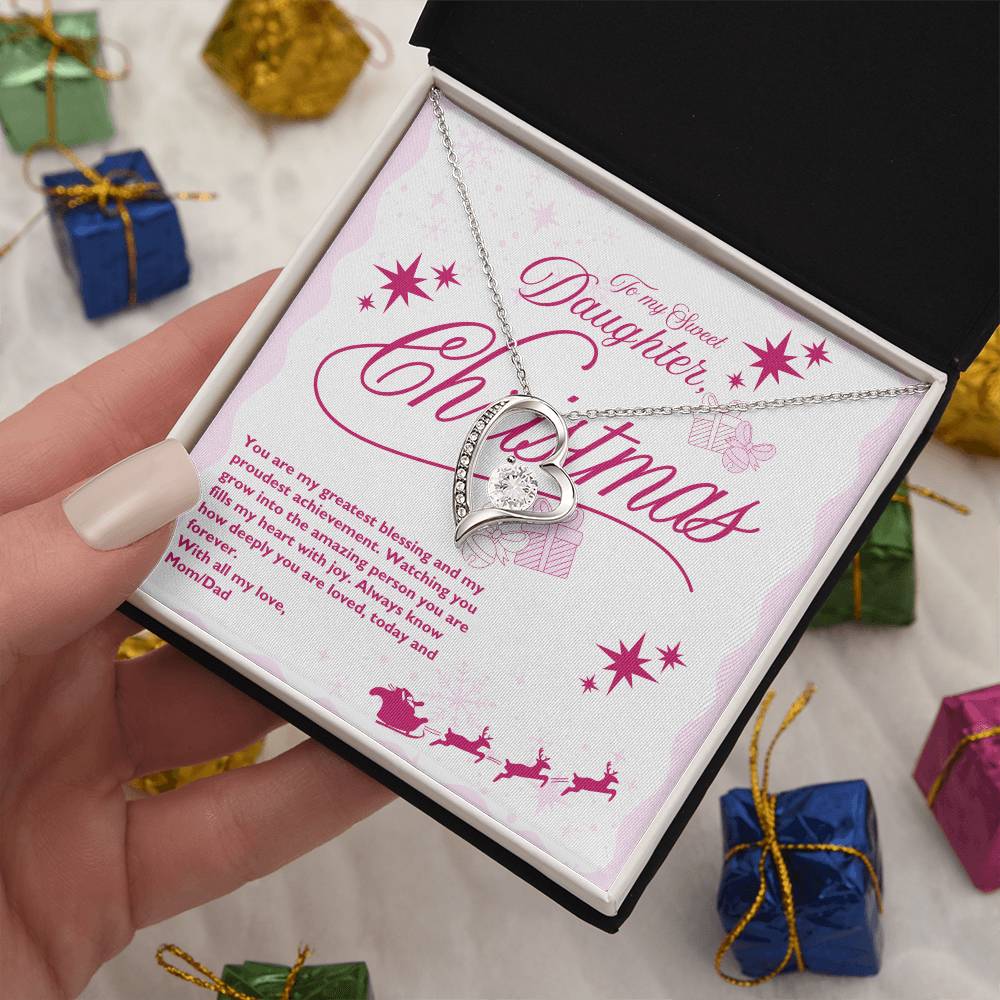 Daughter's Christmas - A Card to Celebrate Her - - Necklaces