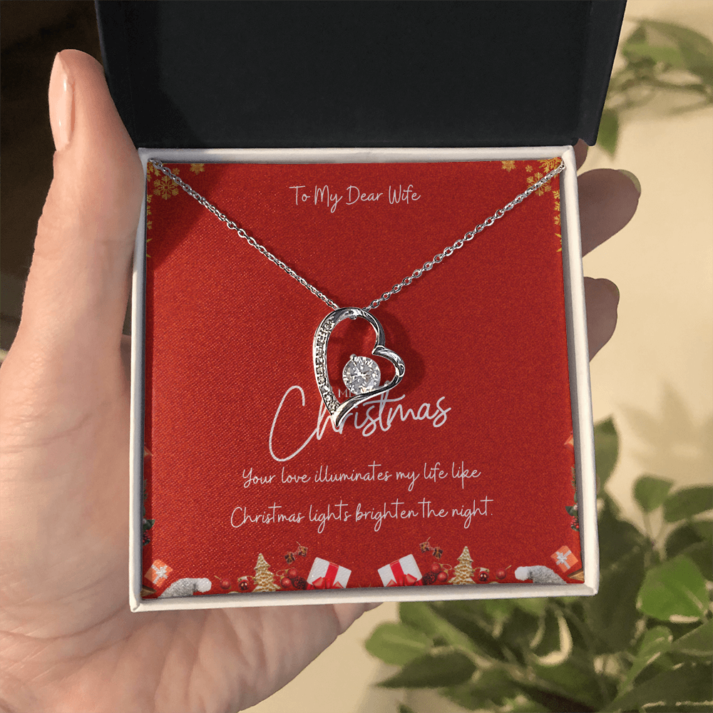 To My Wife – Forever Love Christmas Necklace - - Necklaces