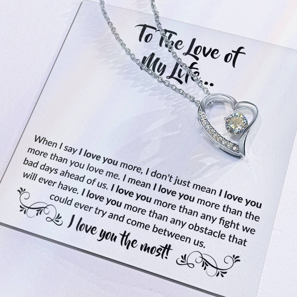 "I Love You the Most" - Heartfelt Gift for Couples - - Jewelry