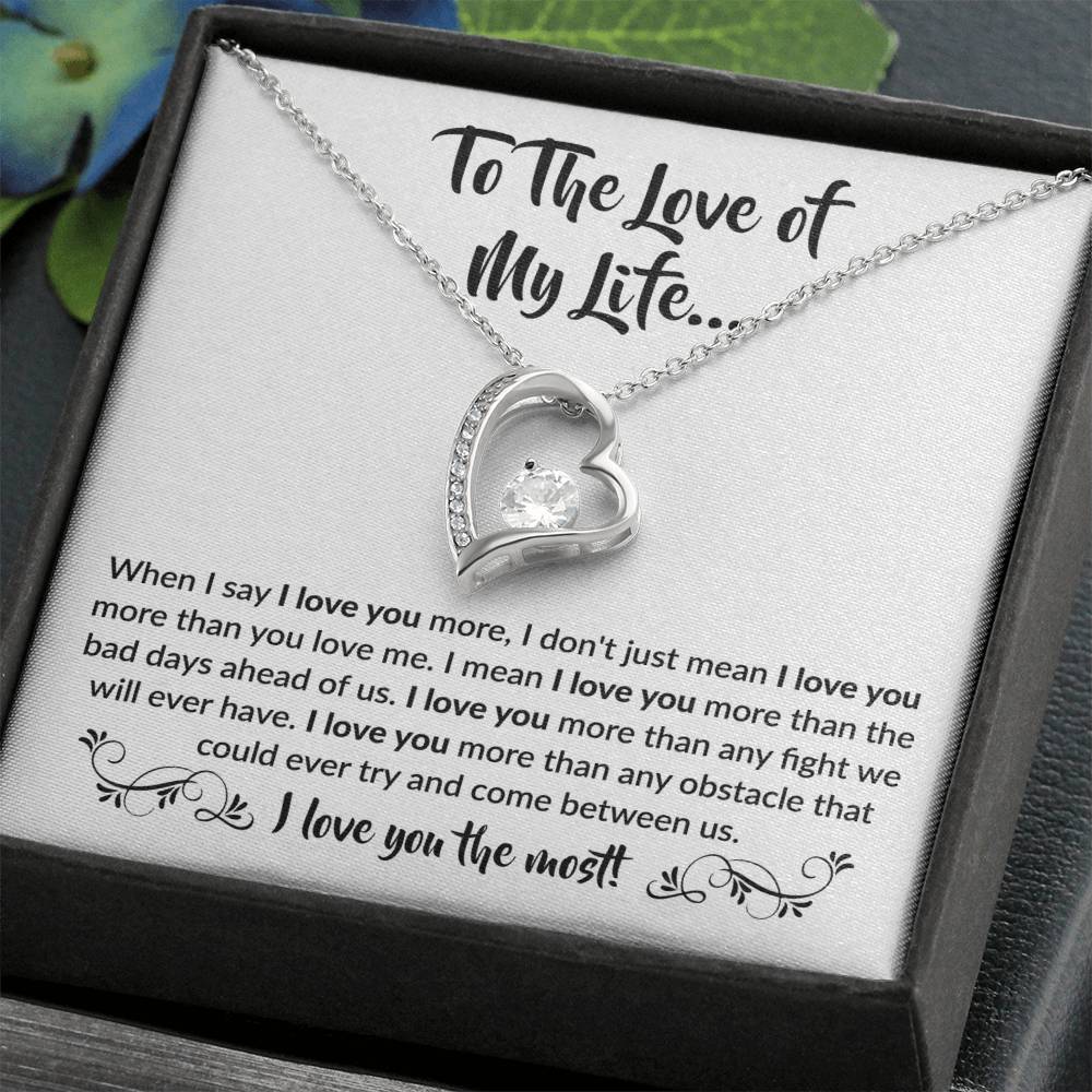 "I Love You the Most" - Heartfelt Gift for Couples - - Jewelry