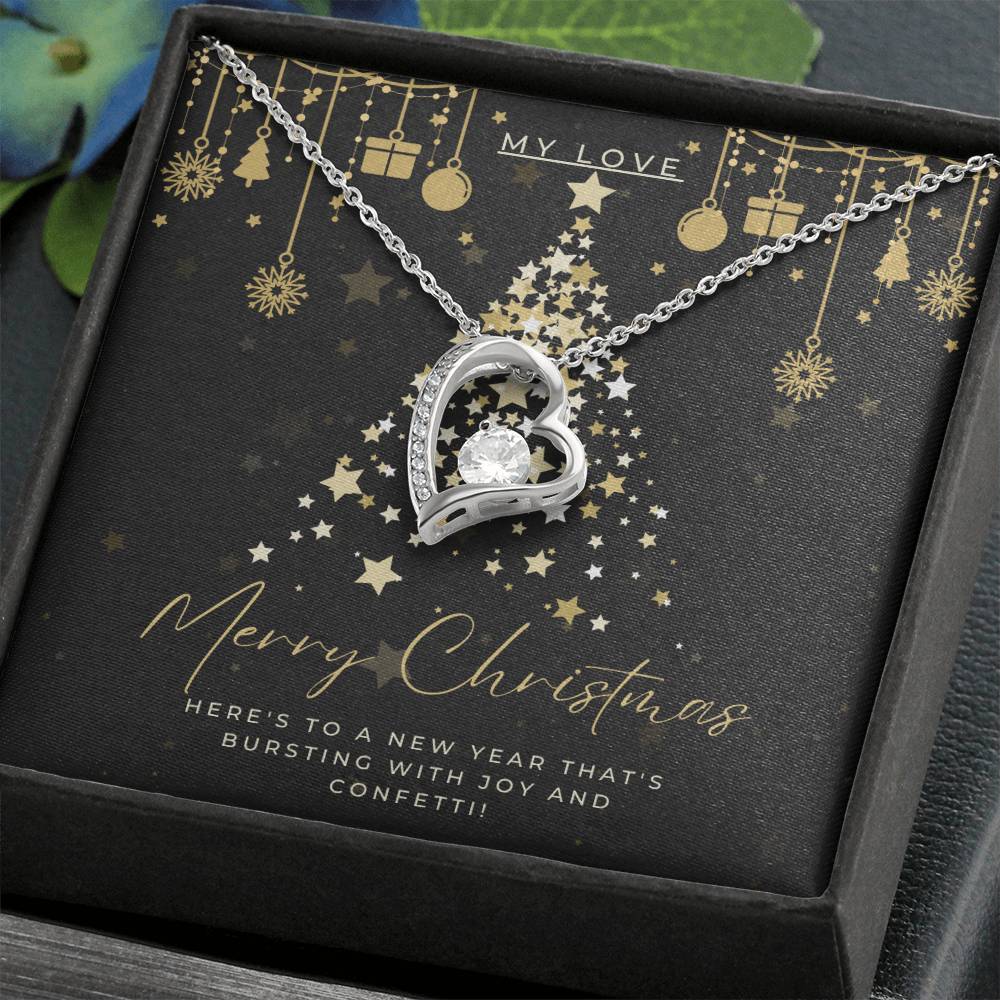 Golden Wishes - A Christmas Card for Someone Special - 18k Yellow Gold Finish Standard Box - Necklaces