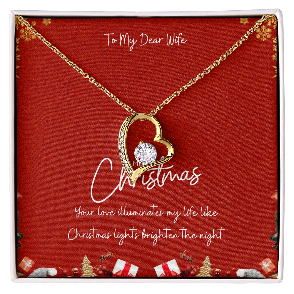 To My Wife – Forever Love Christmas Necklace - - Necklaces
