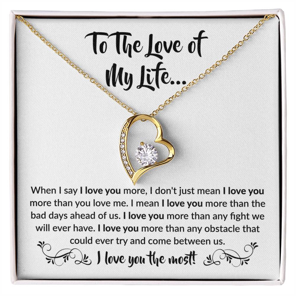 "I Love You the Most" - Heartfelt Gift for Couples - - Jewelry