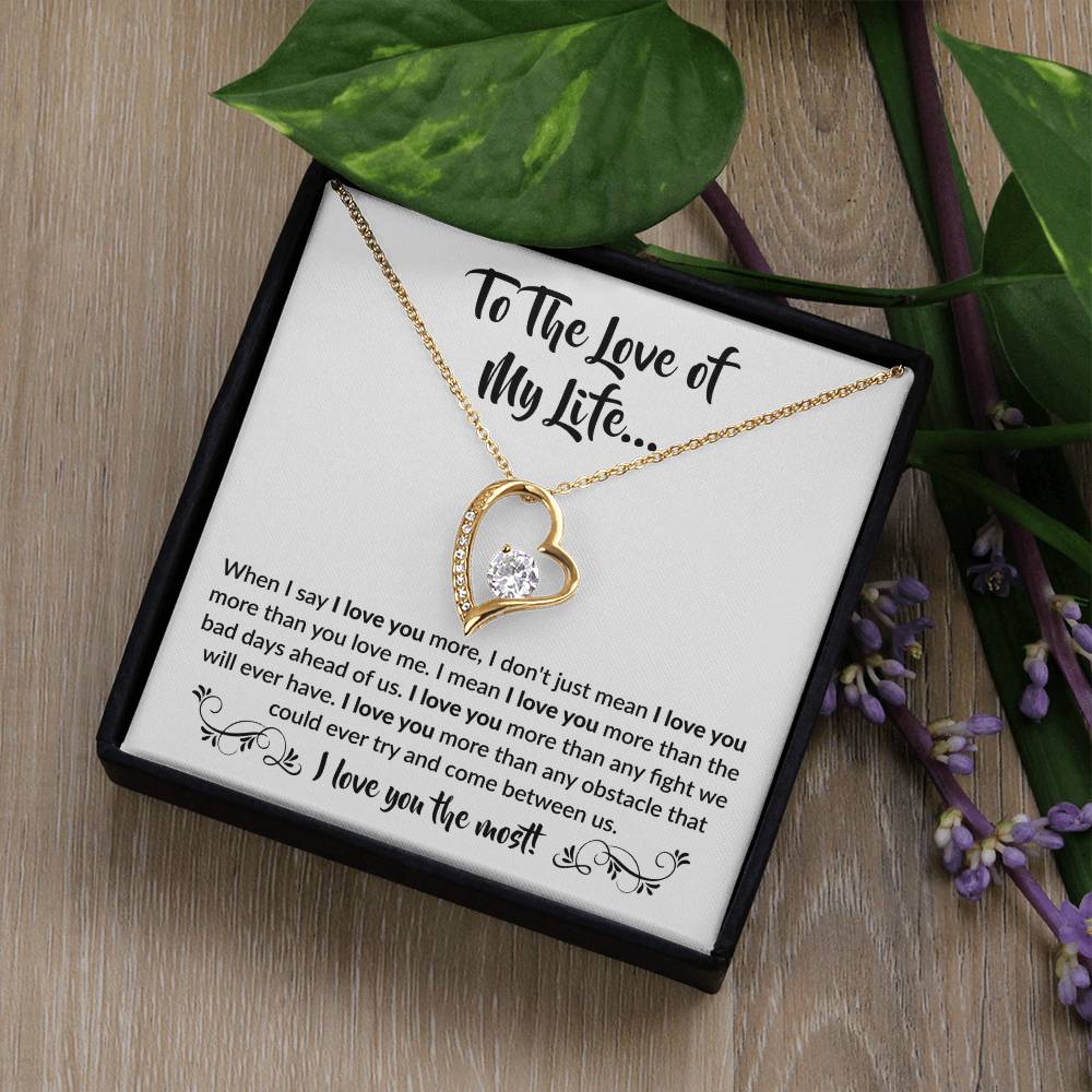 "I Love You the Most" - Heartfelt Gift for Couples - - Jewelry