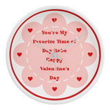 Valentine’s Clock Gift – “You’re My Favorite Time” - White White - Wall Clocks