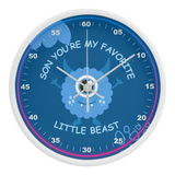 Funny Monster Clock Gift for Son’s Room - White White - Wall Clocks