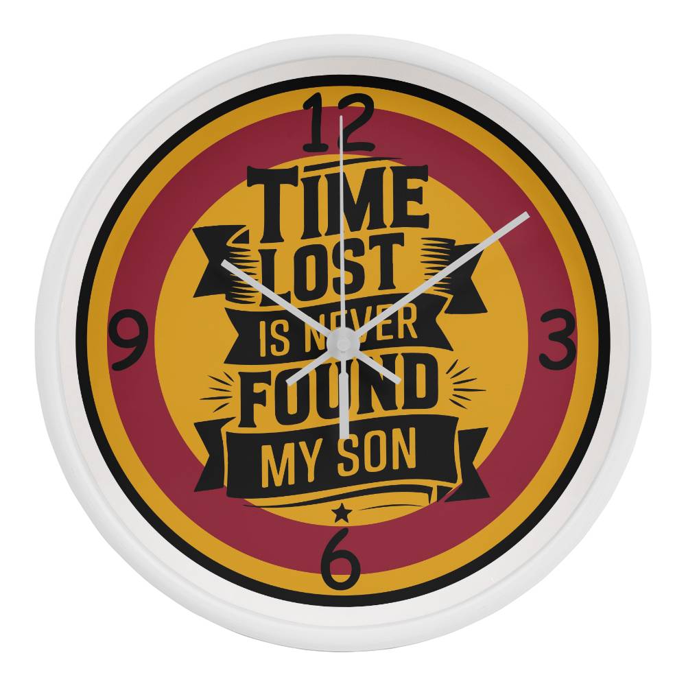 Timeless Reminder - Vintage Wall Clock Design for Sons - White White - Wall Clocks