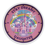 Stay Dreamy Unicorn Clock Gift for Daughter - - Wall Clocks