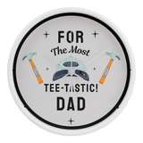 Tee-Tastic Dad Wall Clock – Gift for Father - White White - Wall Clocks