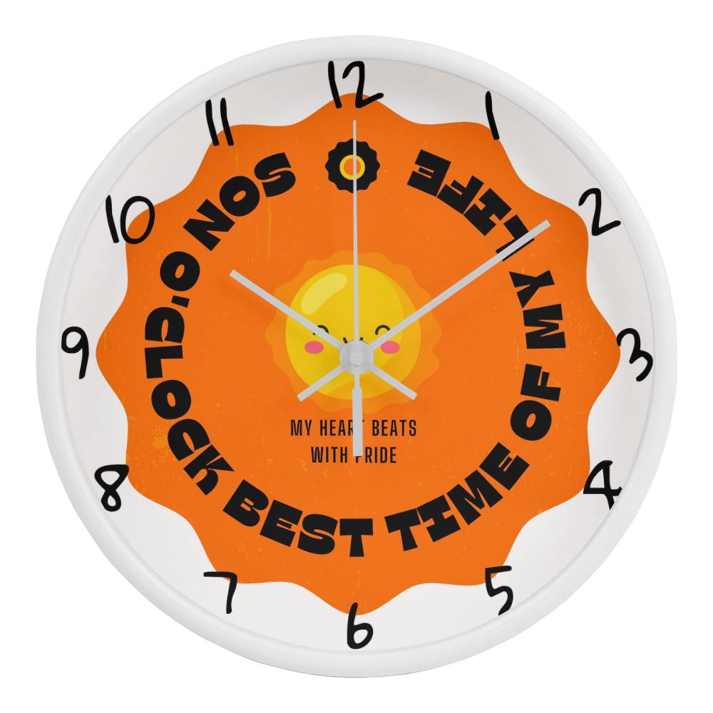 Wall Clock Gift for Son – A Daily Reminder of Love - White White - Wall Clocks