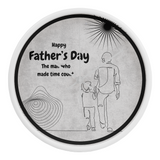 Father’s Day Wall Clock – Timeless Bond - White White - Wall Clocks