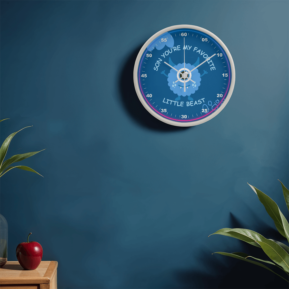 Funny Monster Clock Gift for Son’s Room - - Wall Clocks