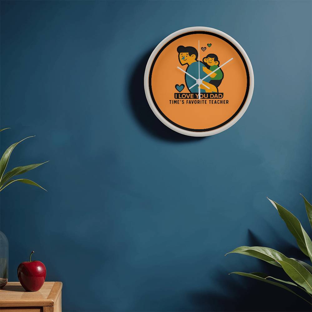 Father’s Day Wall Clock – Teaching Through Time - - Wall Clocks