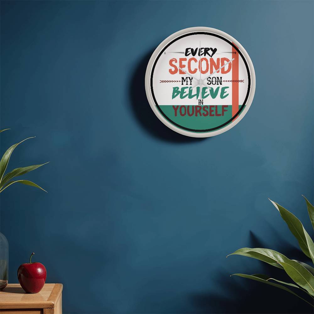 Every Second My Son - A Heartfelt Wall Clock Gift - - Wall Clocks
