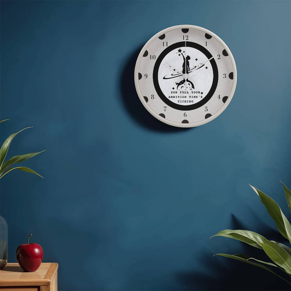 Reach for the Stars Clock for Sons - - Wall Clocks