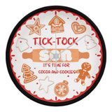 Tick-Tock, Son - It’s Time for Cocoa, Cookies, and Love! - Black White - Wall Clocks