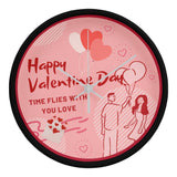 Time Flies with Love - Valentine’s Day Wall Clock - Black White - Wall Clocks