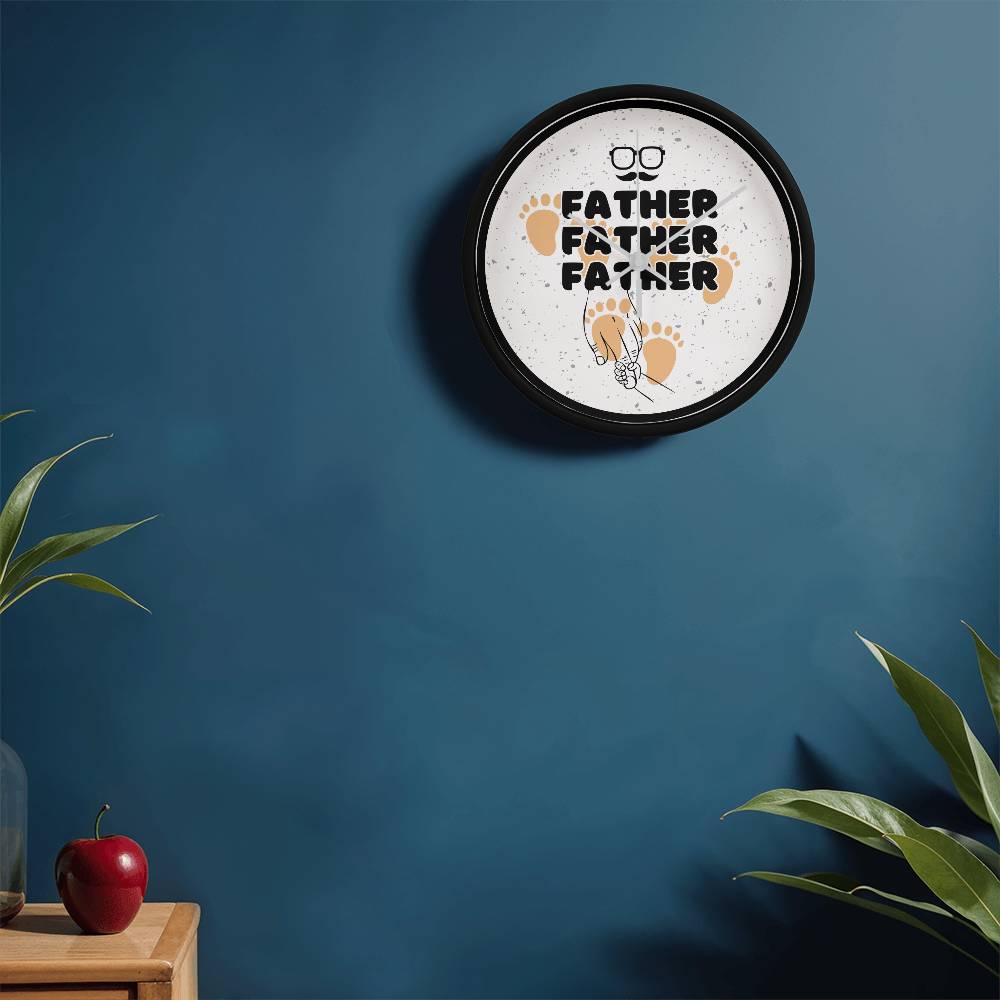 FATHER Wall Clock – Footsteps of Love - - Wall Clocks