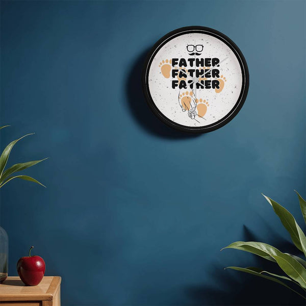 FATHER Wall Clock – Footsteps of Love - - Wall Clocks