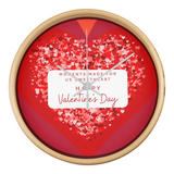 A Heart Full of Love - Romantic Wooden Valentine’s Clock - Natural White - Wall Clocks