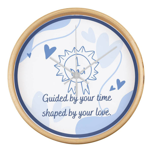 #1 Dad Wall Clock – Timeless Fatherly Love - Natural White - Wall Clocks