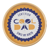 Certified Cool Dad Wall Clock – Gift for Fathers - Natural White - Wall Clocks