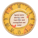 To My Daughter - A Clock of Love and Memories - Natural White - Wall Clocks