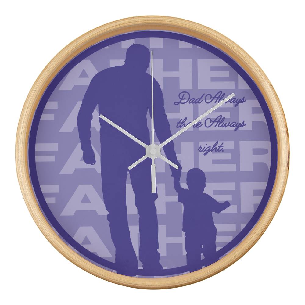 Always There Wall Clock – Gift for Dad - Natural White - Wall Clocks